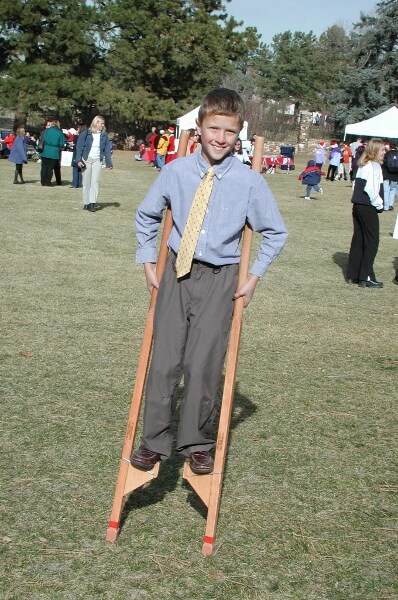 Stilts make you smile! Stilts make you smile!